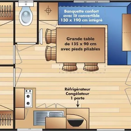 אתר קמפינג M.Home Acces F004 3Chbr/6Pers